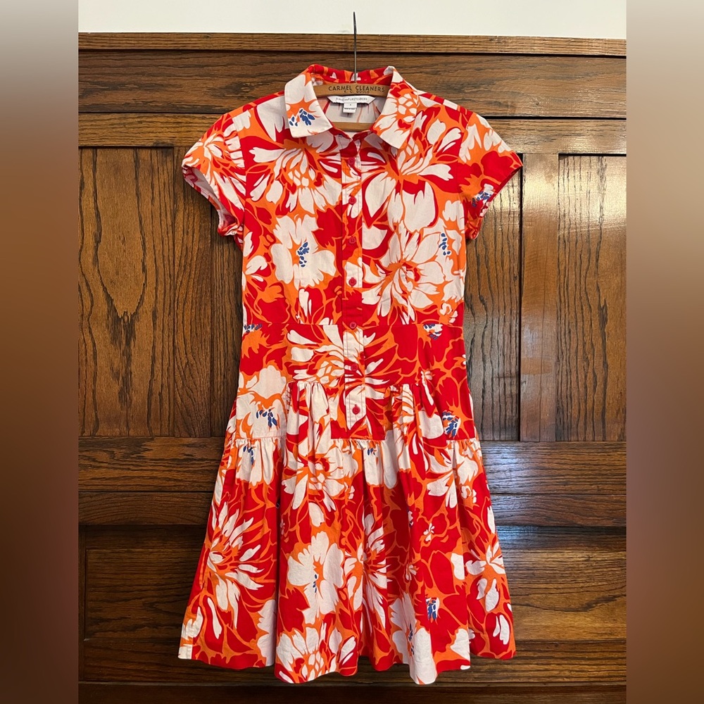 DVF Diane Von Furstenberg Poppy Drop Waist Button Down Dress, 4 - Picture 3 of 11
